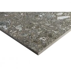 Rizzo Dark Gray 24 in. x 24 in. x 9mm Semi Polished Porcelain Floor and Wall Tile (3 pieces / 11.62 sq. ft. / box) by Ivy Hill Tile 12 Rizzo Dark Gray 24 in. x 24 in. x 9mm Semi Polished Porcelain Floor and Wall Tile (3 pieces / 11.62 sq. ft. / box) by Ivy Hill Tile -Tile Elegant Shop dark gray ivy hill tile porcelain tile ext3rd101250 66 1000