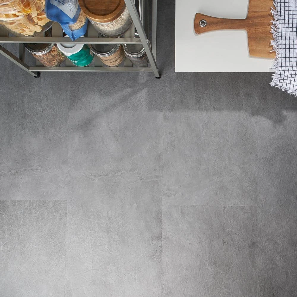 Slate Dark Gray 12 in. x 24 in. Waterproof Rigid Core Click-Lock Luxury Vinyl Tile Flooring (28.04 sq. ft. / case) by Ivy Hill Tile 7 Slate Dark Gray 12 in. x 24 in. Waterproof Rigid Core Click-Lock Luxury Vinyl Tile Flooring (28.04 sq. ft. / case) by Ivy Hill Tile - Image 5