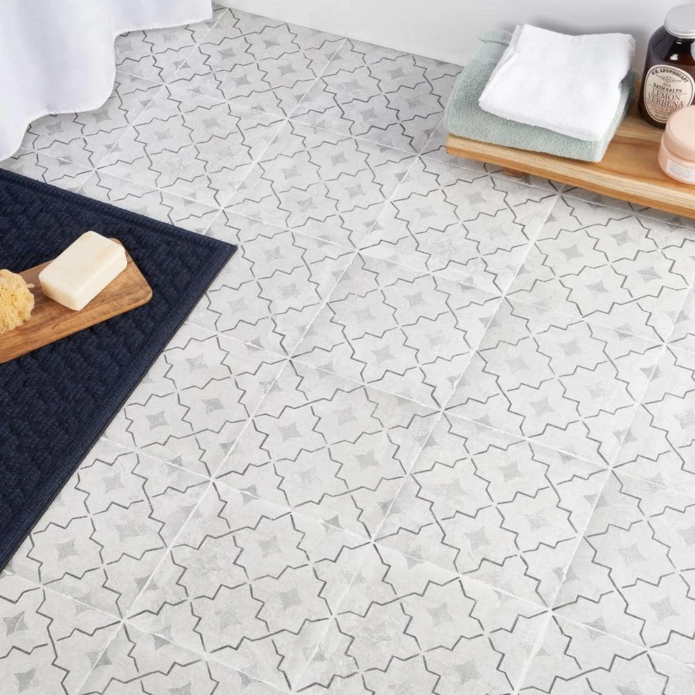 Patras Deco Como 7.87 in. x 7.87 in. Matte Porcelain Floor and Wall Tile (10.76 sq. ft./Case) by Ivy Hill Tile 4 Patras Deco Como 7.87 in. x 7.87 in. Matte Porcelain Floor and Wall Tile (10.76 sq. ft./Case) by Ivy Hill Tile - Image 2