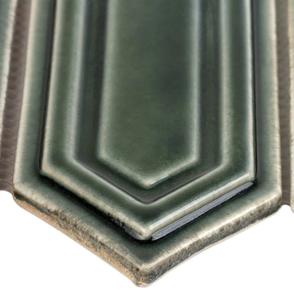 Delphi Hexagon Deep Emerald 9.5 in. x 15.5 in. Glazed Ceramic Mosaic Tile (1.02 sq. ft./Sheet) by Ivy Hill Tile 5 Delphi Hexagon Deep Emerald 9.5 in. x 15.5 in. Glazed Ceramic Mosaic Tile (1.02 sq. ft./Sheet) by Ivy Hill Tile - Image 3