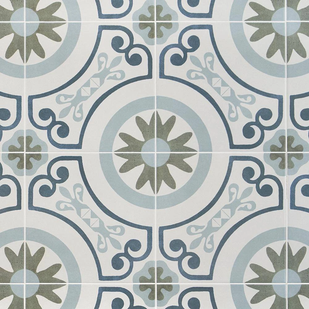 Aster Garden Square 9 in. x 9 in. Matte Porcelain Floor and Wall Tile (10.65 sq. ft. / case) by Ivy Hill Tile 7 Aster Garden Square 9 in. x 9 in. Matte Porcelain Floor and Wall Tile (10.65 sq. ft. / case) by Ivy Hill Tile - Image 5