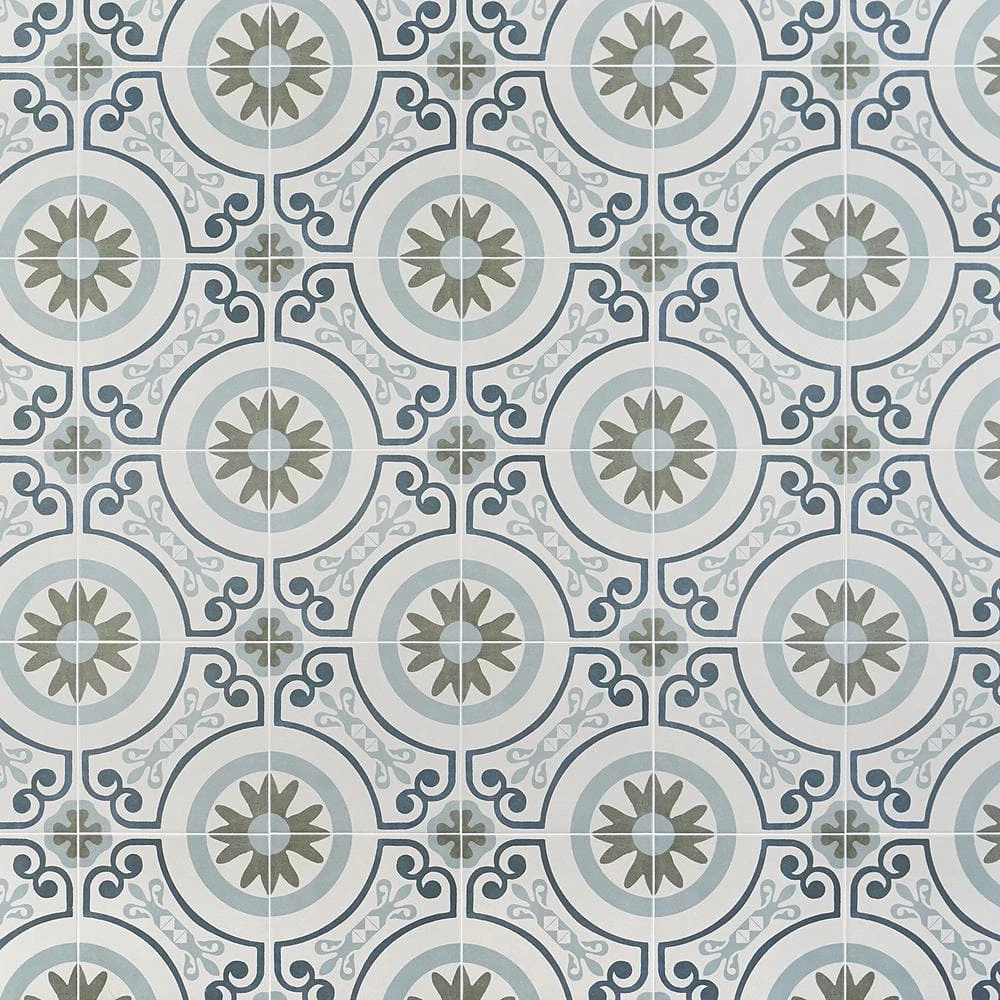 Aster Garden Square 9 in. x 9 in. Matte Porcelain Floor and Wall Tile (10.65 sq. ft. / case) by Ivy Hill Tile 6 Aster Garden Square 9 in. x 9 in. Matte Porcelain Floor and Wall Tile (10.65 sq. ft. / case) by Ivy Hill Tile - Image 4