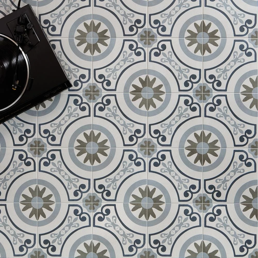 Aster Garden Square 9 in. x 9 in. Matte Porcelain Floor and Wall Tile (10.65 sq. ft. / case) by Ivy Hill Tile 5 Aster Garden Square 9 in. x 9 in. Matte Porcelain Floor and Wall Tile (10.65 sq. ft. / case) by Ivy Hill Tile - Image 3