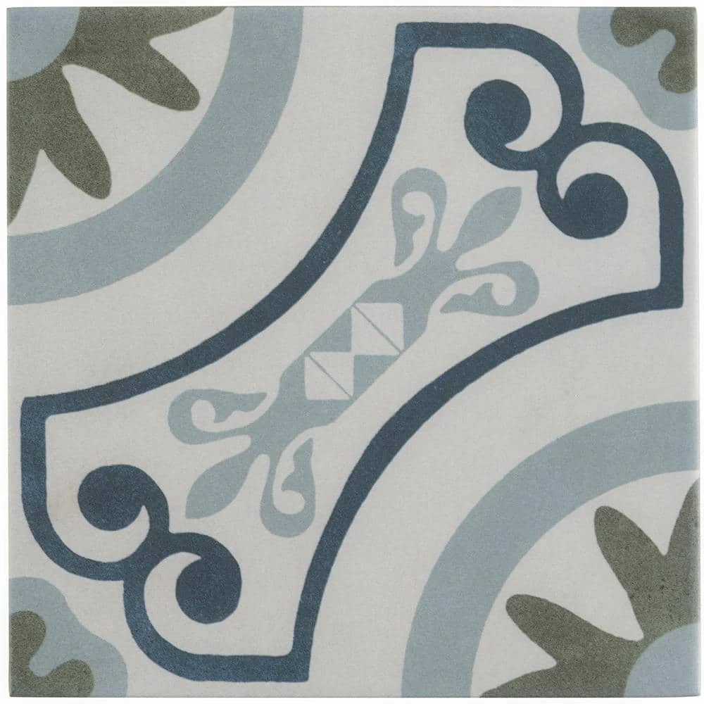 Aster Garden Square 9 in. x 9 in. Matte Porcelain Floor and Wall Tile (10.65 sq. ft. / case) by Ivy Hill Tile 9 Aster Garden Square 9 in. x 9 in. Matte Porcelain Floor and Wall Tile (10.65 sq. ft. / case) by Ivy Hill Tile - Image 7