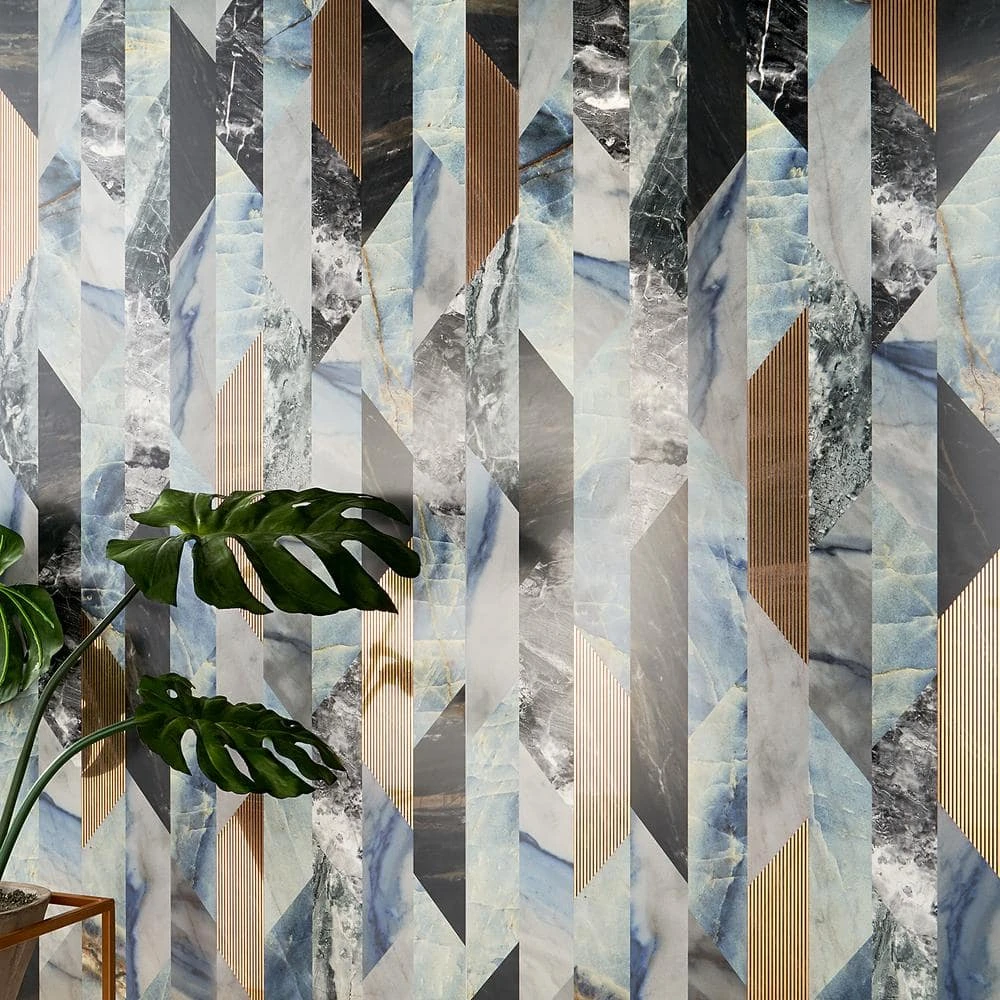 Daze Stone Geometric Striped 24 in. x 48 in. Matte Porcelain Floor and Wall Tile (1 piece / 7.75 sq. ft. / case) by Ivy Hill Tile 9 Daze Stone Geometric Striped 24 in. x 48 in. Matte Porcelain Floor and Wall Tile (1 piece / 7.75 sq. ft. / case) by Ivy Hill Tile - Image 7