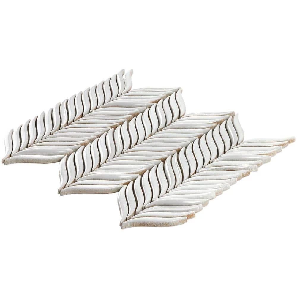 Delphi Alula Glacier White 10 in. x 12 in. Glazed Ceramic Mosaic Tile (0.85 sq. ft./Sheet) by Ivy Hill Tile 8 Delphi Alula Glacier White 10 in. x 12 in. Glazed Ceramic Mosaic Tile (0.85 sq. ft./Sheet) by Ivy Hill Tile - Image 6