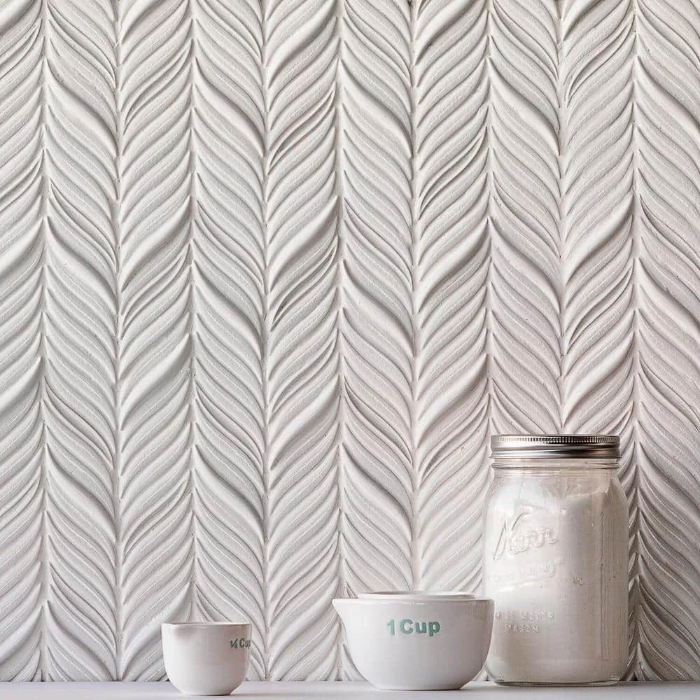 Delphi Alula Glacier White 10 in. x 12 in. Glazed Ceramic Mosaic Tile (0.85 sq. ft./Sheet) by Ivy Hill Tile 4 Delphi Alula Glacier White 10 in. x 12 in. Glazed Ceramic Mosaic Tile (0.85 sq. ft./Sheet) by Ivy Hill Tile - Image 2