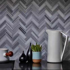 Zebra Plains Gray 12.875 in x 11.125 in. Herringbone Polished Marble Wall and Floor Mosaic Tile (9.947 sq. ft./Case) by Jeffrey Court 13 Zebra Plains Gray 12.875 in x 11.125 in. Herringbone Polished Marble Wall and Floor Mosaic Tile (9.947 sq. ft./Case) by Jeffrey Court -Tile Elegant Shop gray grey jeffrey court marble tile 99287 31 1000