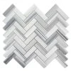 Zebra Plains Gray 12.875 in x 11.125 in. Herringbone Polished Marble Wall and Floor Mosaic Tile (9.947 sq. ft./Case) by Jeffrey Court 2 Zebra Plains Gray 12.875 in x 11.125 in. Herringbone Polished Marble Wall and Floor Mosaic Tile (9.947 sq. ft./Case) by Jeffrey Court -Tile Elegant Shop gray grey jeffrey court marble tile 99287 64 1000