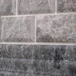 Tundra Grey 2 x 4 Beveled 10 in. x 11.75 in. Interlocking Polished Marble Mosaic Tile (0.815 sq. ft./Each) by Jeffrey Court 10 Tundra Grey 2 x 4 Beveled 10 in. x 11.75 in. Interlocking Polished Marble Mosaic Tile (0.815 sq. ft./Each) by Jeffrey Court -Tile Elegant Shop gray grey jeffrey court marble tile 99652 a0 1000