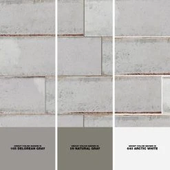 Moze Gray 3 in. x 12 in. 9 mm Ceramic Wall Tile (22-Piece) (5.38 sq. ft./ Box) by Ivy Hill Tile 15 Moze Gray 3 in. x 12 in. 9 mm Ceramic Wall Tile (22-Piece) (5.38 sq. ft./ Box) by Ivy Hill Tile -Tile Elegant Shop gray ivy hill tile ceramic tile ext3rd100049 1d 1000