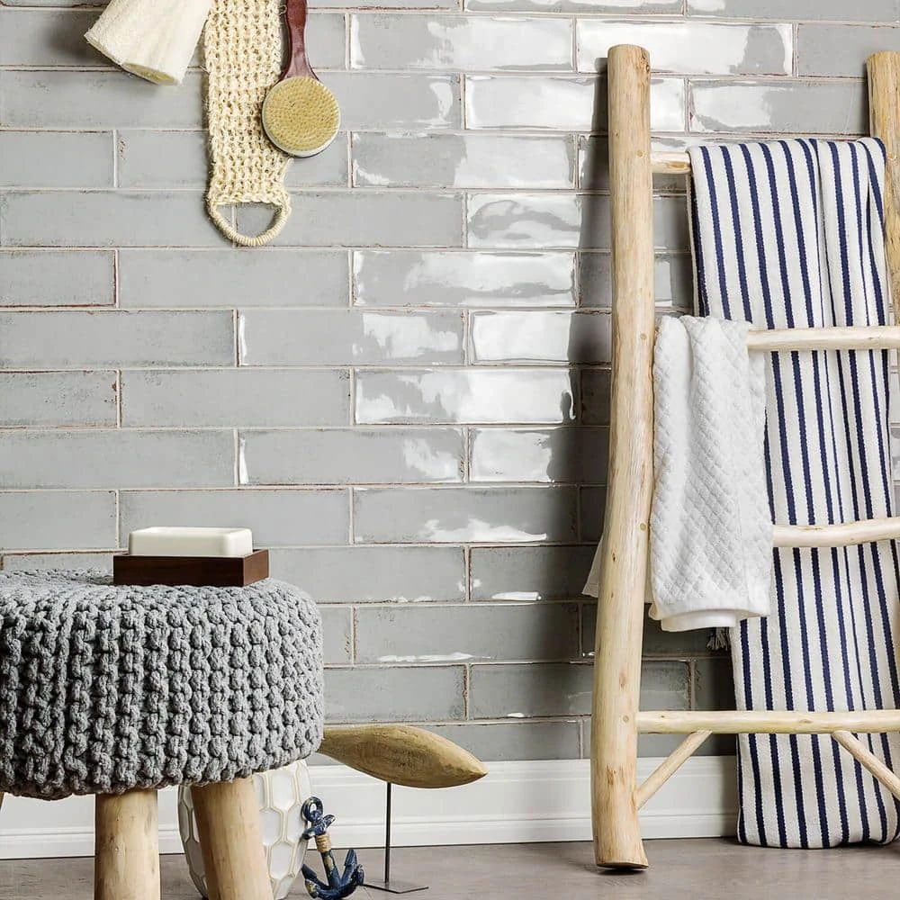 Moze Gray 3 in. x 12 in. 9 mm Ceramic Wall Tile (22-Piece) (5.38 sq. ft./ Box) by Ivy Hill Tile 4 Moze Gray 3 in. x 12 in. 9 mm Ceramic Wall Tile (22-Piece) (5.38 sq. ft./ Box) by Ivy Hill Tile - Image 2