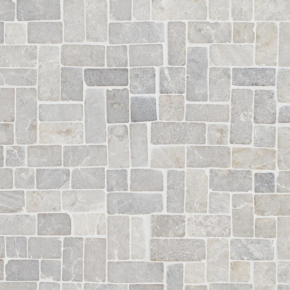 Countryside Interlocking 11.81 in. x 11.81 in. Gray Floor and Wall Mosaic (0.97 sq. ft. / sheet) by Ivy Hill Tile 7 Countryside Interlocking 11.81 in. x 11.81 in. Gray Floor and Wall Mosaic (0.97 sq. ft. / sheet) by Ivy Hill Tile - Image 5