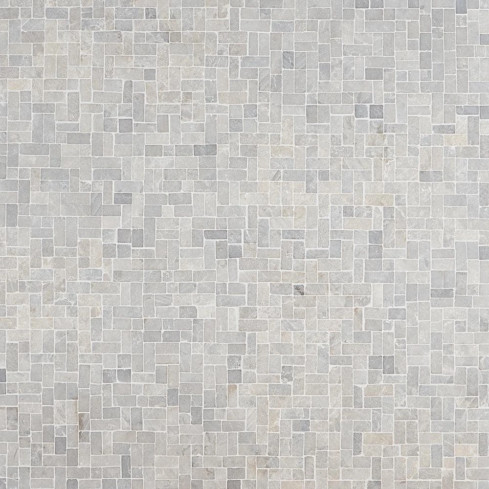Countryside Interlocking 11.81 in. x 11.81 in. Gray Floor and Wall Mosaic (0.97 sq. ft. / sheet) by Ivy Hill Tile 6 Countryside Interlocking 11.81 in. x 11.81 in. Gray Floor and Wall Mosaic (0.97 sq. ft. / sheet) by Ivy Hill Tile - Image 4