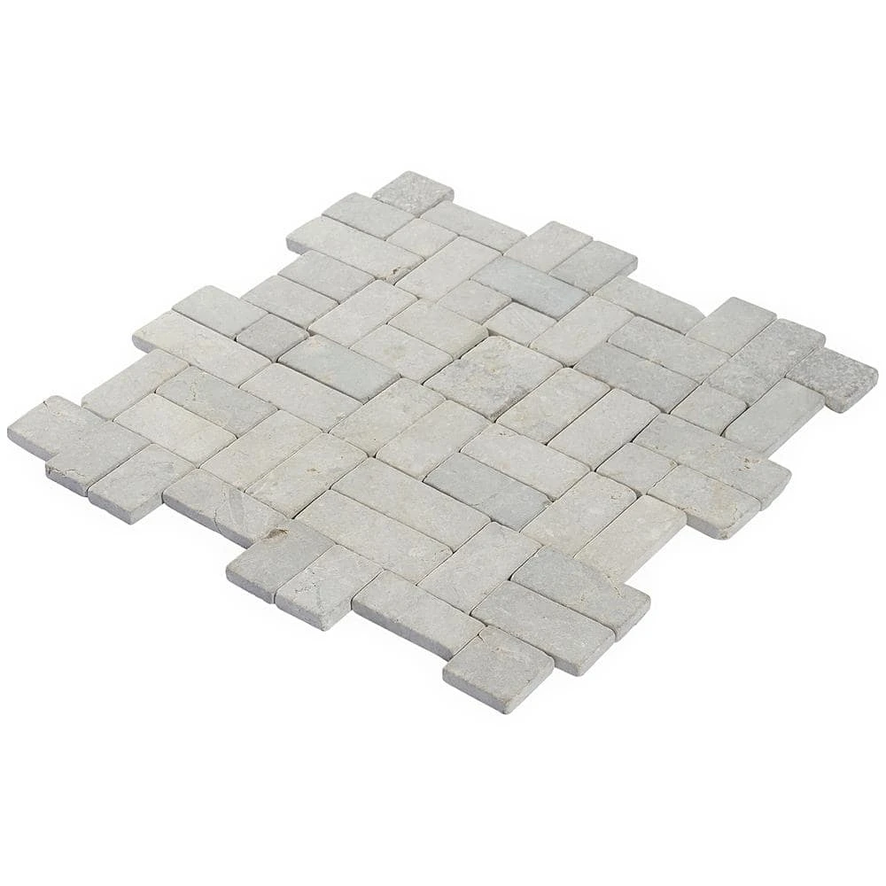 Countryside Interlocking 11.81 in. x 11.81 in. Gray Floor and Wall Mosaic (0.97 sq. ft. / sheet) by Ivy Hill Tile 9 Countryside Interlocking 11.81 in. x 11.81 in. Gray Floor and Wall Mosaic (0.97 sq. ft. / sheet) by Ivy Hill Tile - Image 7