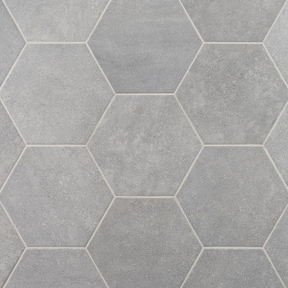 Sanskrit Gray Hex 8.86 in. x 10.20 in. Matte Porcelain Floor and Wall Tile (9.47 sq. ft./Case) by Ivy Hill Tile 9 Sanskrit Gray Hex 8.86 in. x 10.20 in. Matte Porcelain Floor and Wall Tile (9.47 sq. ft./Case) by Ivy Hill Tile - Image 7