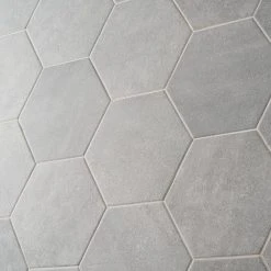 Sanskrit Gray Hex 8.86 in. x 10.20 in. Matte Porcelain Floor and Wall Tile (9.47 sq. ft./Case) by Ivy Hill Tile 18 Sanskrit Gray Hex 8.86 in. x 10.20 in. Matte Porcelain Floor and Wall Tile (9.47 sq. ft./Case) by Ivy Hill Tile -Tile Elegant Shop gray ivy hill tile porcelain tile ext3rd105718 fa 1000