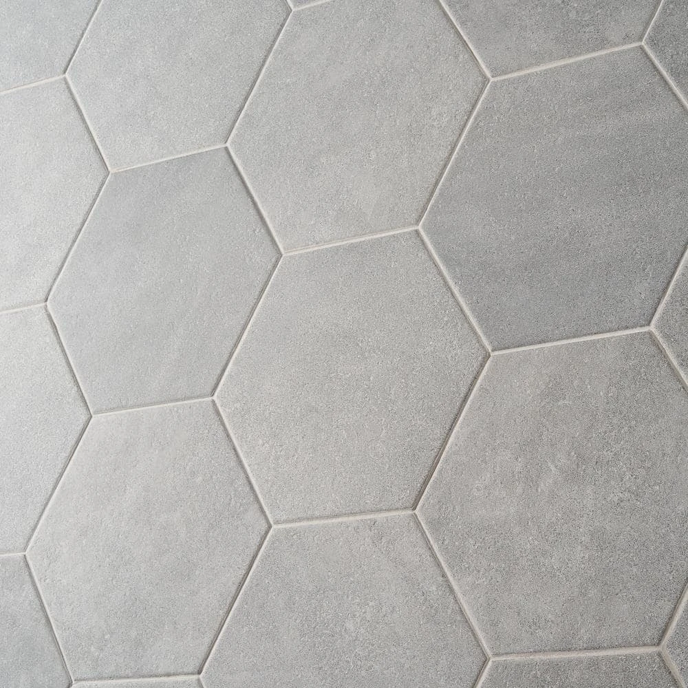 Sanskrit Gray Hex 8.86 in. x 10.20 in. Matte Porcelain Floor and Wall Tile (9.47 sq. ft./Case) by Ivy Hill Tile 10 Sanskrit Gray Hex 8.86 in. x 10.20 in. Matte Porcelain Floor and Wall Tile (9.47 sq. ft./Case) by Ivy Hill Tile - Image 8
