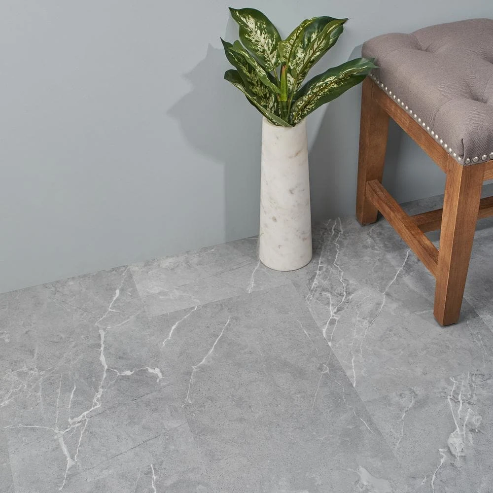 Cippia Marble Gray 12 in. x 24 in. Waterproof Rigid Core Click-Lock Luxury Vinyl Tile Flooring (28.04 sq. ft. / case) by Ivy Hill Tile 4 Cippia Marble Gray 12 in. x 24 in. Waterproof Rigid Core Click-Lock Luxury Vinyl Tile Flooring (28.04 sq. ft. / case) by Ivy Hill Tile - Image 2
