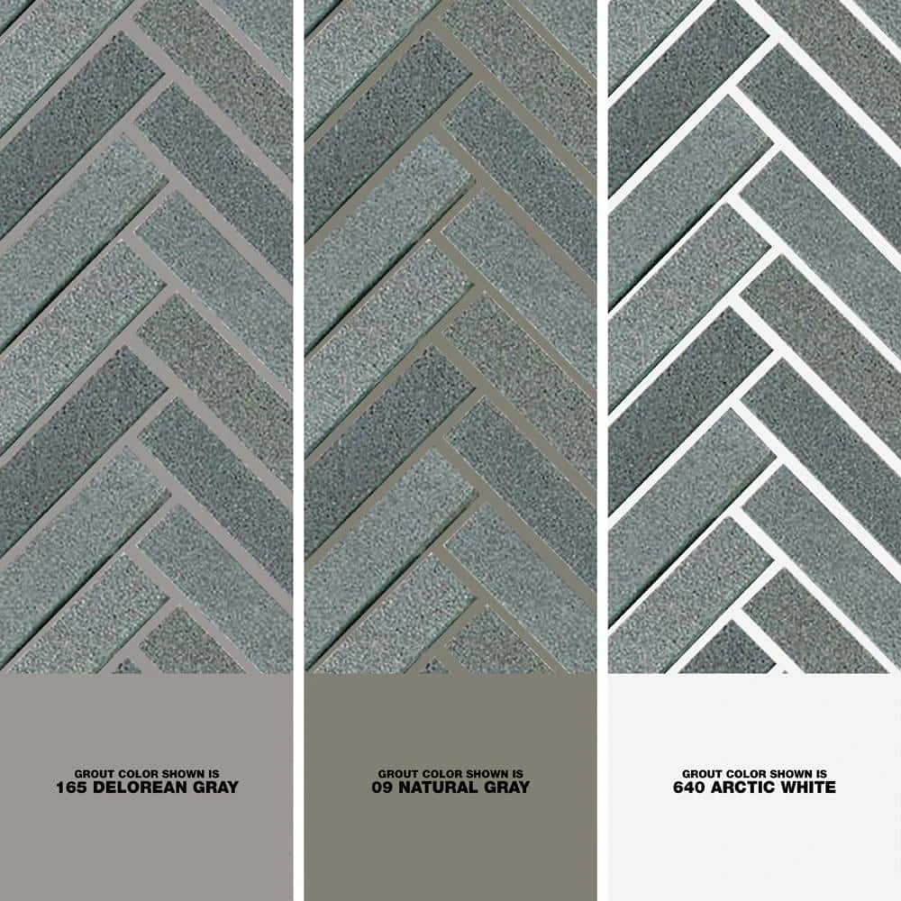 Basalt Herringbone Gray 10 in. x 10.75 in Honed Basalt Wall and Floor Mosaic Tile (0.765 sq. ft./Each) by Jeffrey Court 7 Basalt Herringbone Gray 10 in. x 10.75 in Honed Basalt Wall and Floor Mosaic Tile (0.765 sq. ft./Each) by Jeffrey Court - Image 5