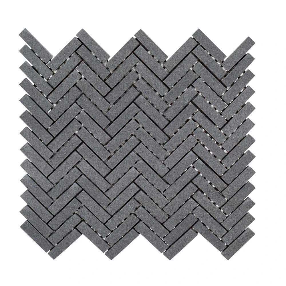 Basalt Herringbone Gray 10 in. x 10.75 in Honed Basalt Wall and Floor Mosaic Tile (0.765 sq. ft./Each) by Jeffrey Court 3 Basalt Herringbone Gray 10 in. x 10.75 in Honed Basalt Wall and Floor Mosaic Tile (0.765 sq. ft./Each) by Jeffrey Court
