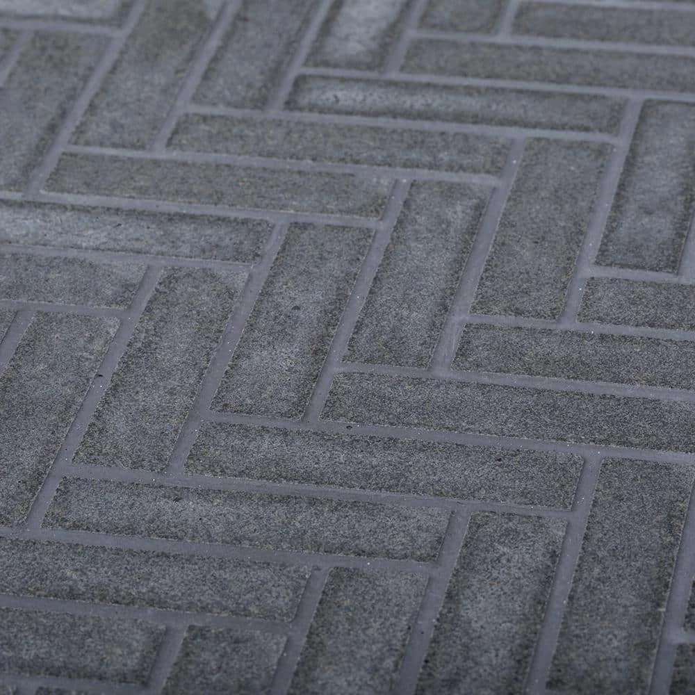 Basalt Herringbone Gray 10 in. x 10.75 in Honed Basalt Wall and Floor Mosaic Tile (0.765 sq. ft./Each) by Jeffrey Court 6 Basalt Herringbone Gray 10 in. x 10.75 in Honed Basalt Wall and Floor Mosaic Tile (0.765 sq. ft./Each) by Jeffrey Court - Image 4
