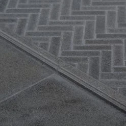 Basalt Herringbone Gray 10 in. x 10.75 in Honed Basalt Wall and Floor Mosaic Tile (0.765 sq. ft./Each) by Jeffrey Court 15 Basalt Herringbone Gray 10 in. x 10.75 in Honed Basalt Wall and Floor Mosaic Tile (0.765 sq. ft./Each) by Jeffrey Court -Tile Elegant Shop gray jeffrey court basalt tile 97935 fa 1000
