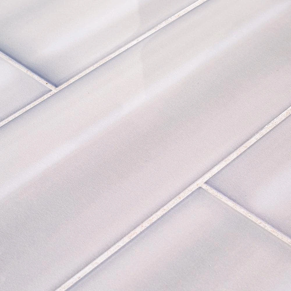 Champagne Harbor Gray 4 in. x 12 in. Glossy Ceramic Wall Tile (10.33 sq. ft./Case) by Jeffrey Court 6 Champagne Harbor Gray 4 in. x 12 in. Glossy Ceramic Wall Tile (10.33 sq. ft./Case) by Jeffrey Court - Image 4