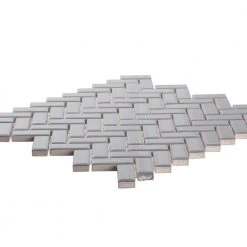 Wolfe Grey Herringbone 10.25 in. x 11 in. Glossy Ceramic Mosaic Tile (7.83 sq. ft./Case) by Jeffrey Court 8 Wolfe Grey Herringbone 10.25 in. x 11 in. Glossy Ceramic Mosaic Tile (7.83 sq. ft./Case) by Jeffrey Court -Tile Elegant Shop gray jeffrey court ceramic tile 96614 40 1000
