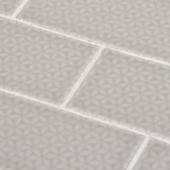 Weathered Waltz Gray 3 in. x 6 in. Glossy Textured Ceramic Wall Tile (12.43 sq. ft. / Case) by Jeffrey Court 9 Weathered Waltz Gray 3 in. x 6 in. Glossy Textured Ceramic Wall Tile (12.43 sq. ft. / Case) by Jeffrey Court -Tile Elegant Shop gray jeffrey court ceramic tile 96652 1d 1000