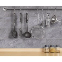 Mountain Storm Gray 9.75 in. x 21.625 in. Glossy Ceramic Wall Tile (14.80 sq. ft./Case) by Jeffrey Court 9 Mountain Storm Gray 9.75 in. x 21.625 in. Glossy Ceramic Wall Tile (14.80 sq. ft./Case) by Jeffrey Court -Tile Elegant Shop gray jeffrey court ceramic tile 97809 31 1000