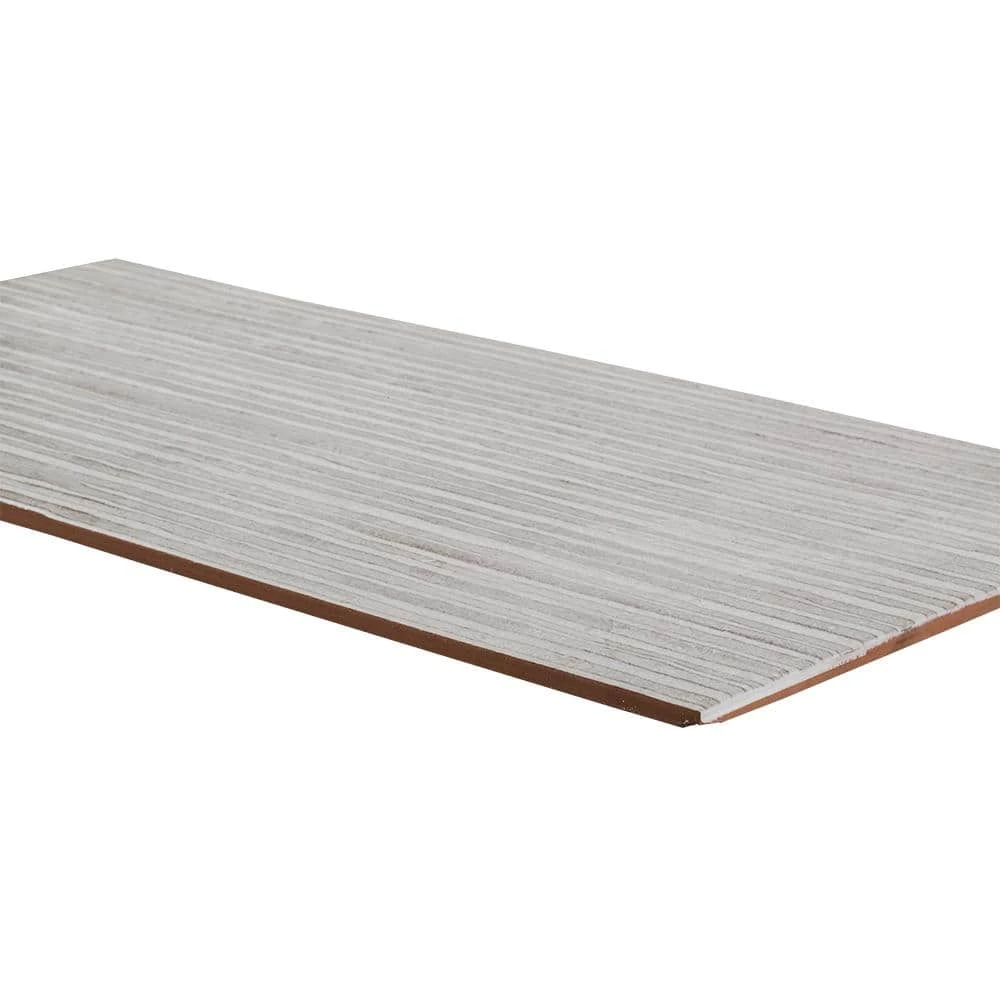 Rhythmic Gray 12 in. x 24 in. Subway Glossy Ceramic Wall Tile (11.625 sq. ft./Case) by Jeffrey Court 5 Rhythmic Gray 12 in. x 24 in. Subway Glossy Ceramic Wall Tile (11.625 sq. ft./Case) by Jeffrey Court - Image 3