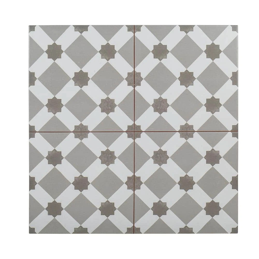 Organza Loom Gray 18 in. x 18 in. Square Matte Ceramic Wall Tile (10.76 sq. ft./Case) by Jeffrey Court 3 Organza Loom Gray 18 in. x 18 in. Square Matte Ceramic Wall Tile (10.76 sq. ft./Case) by Jeffrey Court