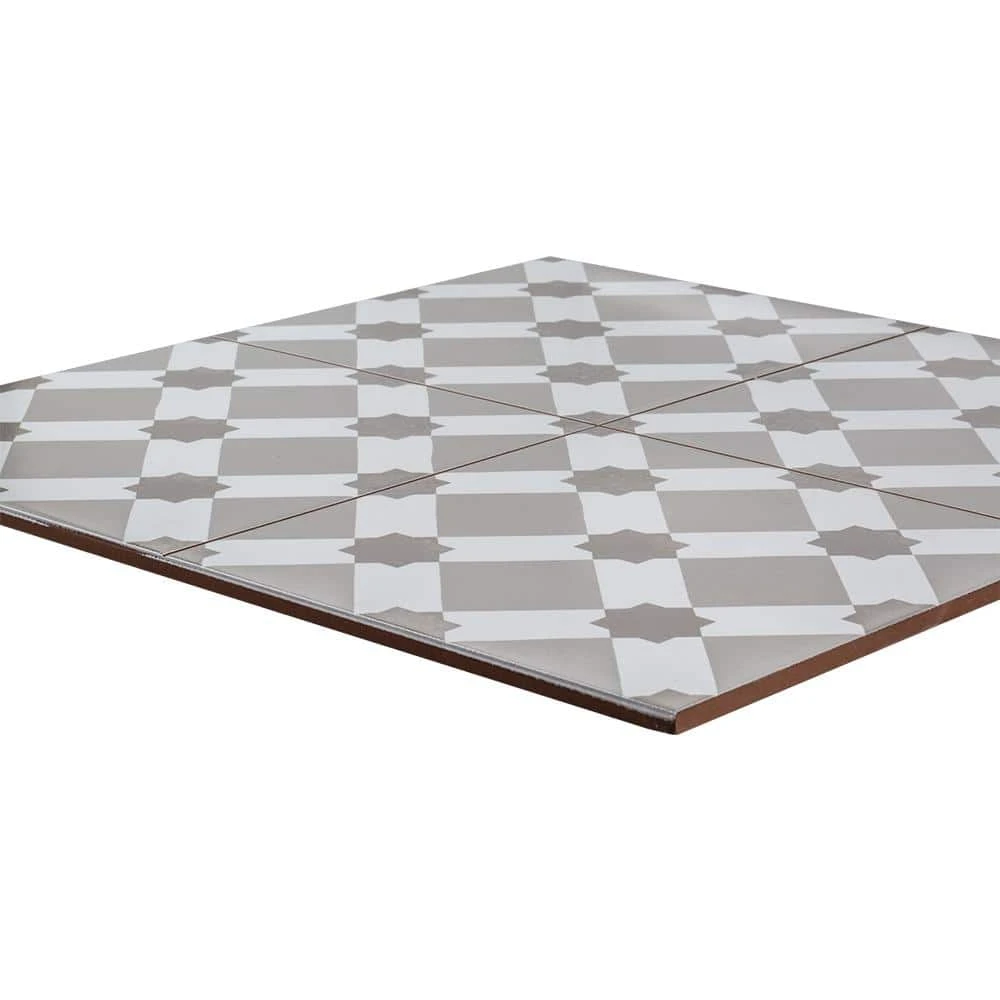 Organza Loom Gray 18 in. x 18 in. Square Matte Ceramic Wall Tile (10.76 sq. ft./Case) by Jeffrey Court 5 Organza Loom Gray 18 in. x 18 in. Square Matte Ceramic Wall Tile (10.76 sq. ft./Case) by Jeffrey Court - Image 3