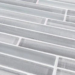 Illusion Haze Gray 11.625 in. x 11.625 in. Interlocking Gloss Glass Mosaic Tile (14.07 sq. ft./Case) by Jeffrey Court 11 Illusion Haze Gray 11.625 in. x 11.625 in. Interlocking Gloss Glass Mosaic Tile (14.07 sq. ft./Case) by Jeffrey Court -Tile Elegant Shop gray jeffrey court glass tile 95691 1d 1000