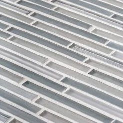 Mirage Gray 11 in. x 11.75 in. Interlocking Glass Mosaic Wall Tile (13.46 sq. ft./Case) by Jeffrey Court 11 Mirage Gray 11 in. x 11.75 in. Interlocking Glass Mosaic Wall Tile (13.46 sq. ft./Case) by Jeffrey Court -Tile Elegant Shop gray jeffrey court glass tile 96038 1d 1000