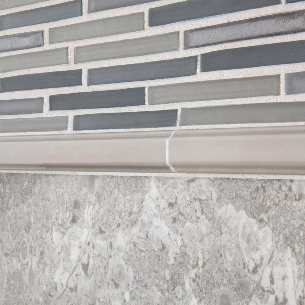 Mirage Gray 11 in. x 11.75 in. Interlocking Glass Mosaic Wall Tile (13.46 sq. ft./Case) by Jeffrey Court 6 Mirage Gray 11 in. x 11.75 in. Interlocking Glass Mosaic Wall Tile (13.46 sq. ft./Case) by Jeffrey Court - Image 4