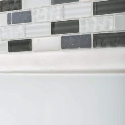 Silver Tradition Mini Brick Gray 9.75 in. x 11.875 in. Interlocking Mixed Glass/Marble Mosaic Tile (8.04 sq. ft./Case) by Jeffrey Court 11 Silver Tradition Mini Brick Gray 9.75 in. x 11.875 in. Interlocking Mixed Glass/Marble Mosaic Tile (8.04 sq. ft./Case) by Jeffrey Court -Tile Elegant Shop gray jeffrey court glass tile 99151 31 1000
