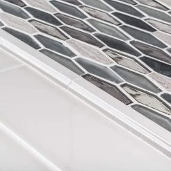 Jasper Gray 11.625 in. x 11.625 in. Hexagon Mixed Glass Mosaic Tile (14.07 sq. ft./Case) by Jeffrey Court 10 Jasper Gray 11.625 in. x 11.625 in. Hexagon Mixed Glass Mosaic Tile (14.07 sq. ft./Case) by Jeffrey Court -Tile Elegant Shop gray jeffrey court glass tile 99395 a0 1000