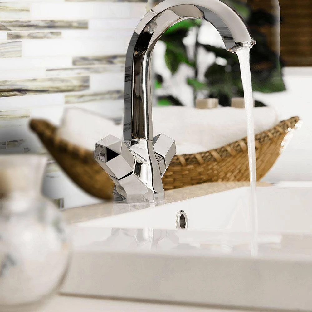 Coastal Skies Grey 11.875 in. x 11.75 in. Interlocking Glossy Glass Mosaic Tile (0.968 sq. ft./Each) by Jeffrey Court 4 Coastal Skies Grey 11.875 in. x 11.75 in. Interlocking Glossy Glass Mosaic Tile (0.968 sq. ft./Each) by Jeffrey Court - Image 2