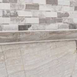 Whispering Cliffs Gray 11.125 in. x 12.25 in. Interlocking Mixed Limestone and Marble Mosaic Tile (9.46 sq. ft./Case) by Jeffrey Court 10 Whispering Cliffs Gray 11.125 in. x 12.25 in. Interlocking Mixed Limestone and Marble Mosaic Tile (9.46 sq. ft./Case) by Jeffrey Court -Tile Elegant Shop gray jeffrey court limestone tile 99715 a0 1000