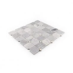 Fortune Grey 11.625 in. x 11.625 in. Polished White/Grey Squares Marble Wall/Floor Mosaic Tile (9.38 sq. ft./Case) by Jeffrey Court 9 Fortune Grey 11.625 in. x 11.625 in. Polished White/Grey Squares Marble Wall/Floor Mosaic Tile (9.38 sq. ft./Case) by Jeffrey Court -Tile Elegant Shop gray jeffrey court marble tile 13070 40 1000