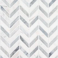 Jetwing White/Grey 10.75 in. x 11.875 in. Chevron Polished White/Grey Marble Wall/Floor Mosaic Tile (8.86 sq. ft./Case) by Jeffrey Court 12 Jetwing White/Grey 10.75 in. x 11.875 in. Chevron Polished White/Grey Marble Wall/Floor Mosaic Tile (8.86 sq. ft./Case) by Jeffrey Court -Tile Elegant Shop gray jeffrey court marble tile 13071 a0 1000