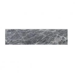 Tundra Grey 3 in. x 12 in. Polished Marble Floor and Wall Tile (5 sq. ft. /Case) by Jeffrey Court