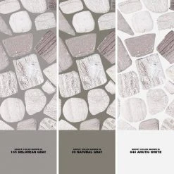 Bailey Grey Pebble 12 in. x 12 in. Honed Grey Limestone Wall and Floor Mosaic Tile (1 sq. ft./Each) by Jeffrey Court 13 Bailey Grey Pebble 12 in. x 12 in. Honed Grey Limestone Wall and Floor Mosaic Tile (1 sq. ft./Each) by Jeffrey Court -Tile Elegant Shop gray jeffrey court mosaic tile 98995 1d 1000