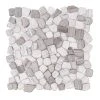Bailey Grey Pebble 12 in. x 12 in. Honed Grey Limestone Wall and Floor Mosaic Tile (1 sq. ft./Each) by Jeffrey Court 2 Bailey Grey Pebble 12 in. x 12 in. Honed Grey Limestone Wall and Floor Mosaic Tile (1 sq. ft./Each) by Jeffrey Court -Tile Elegant Shop gray jeffrey court mosaic tile 98995 64 1000