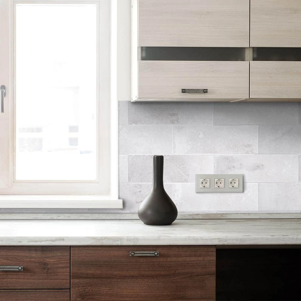 Stone Creek Gray 4 in. x 12 in. Matte Porcelain Floor and Wall Tile (13.56 sq. ft. / case) by Jeffrey Court 4 Stone Creek Gray 4 in. x 12 in. Matte Porcelain Floor and Wall Tile (13.56 sq. ft. / case) by Jeffrey Court - Image 2