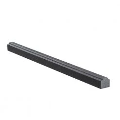 Basalt Gray 0.75 in. x 12 in. Honed Basalt Wall Pencil Tile (1 Linear Foot) by Jeffrey Court -Tile Elegant Shop gray jeffrey court tile trim 95353 4f 1000