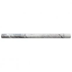 Tundra Grey .75 in. x 11.875 in. Marble Wall Pencil Tile (1 Linear Foot) by Jeffrey Court