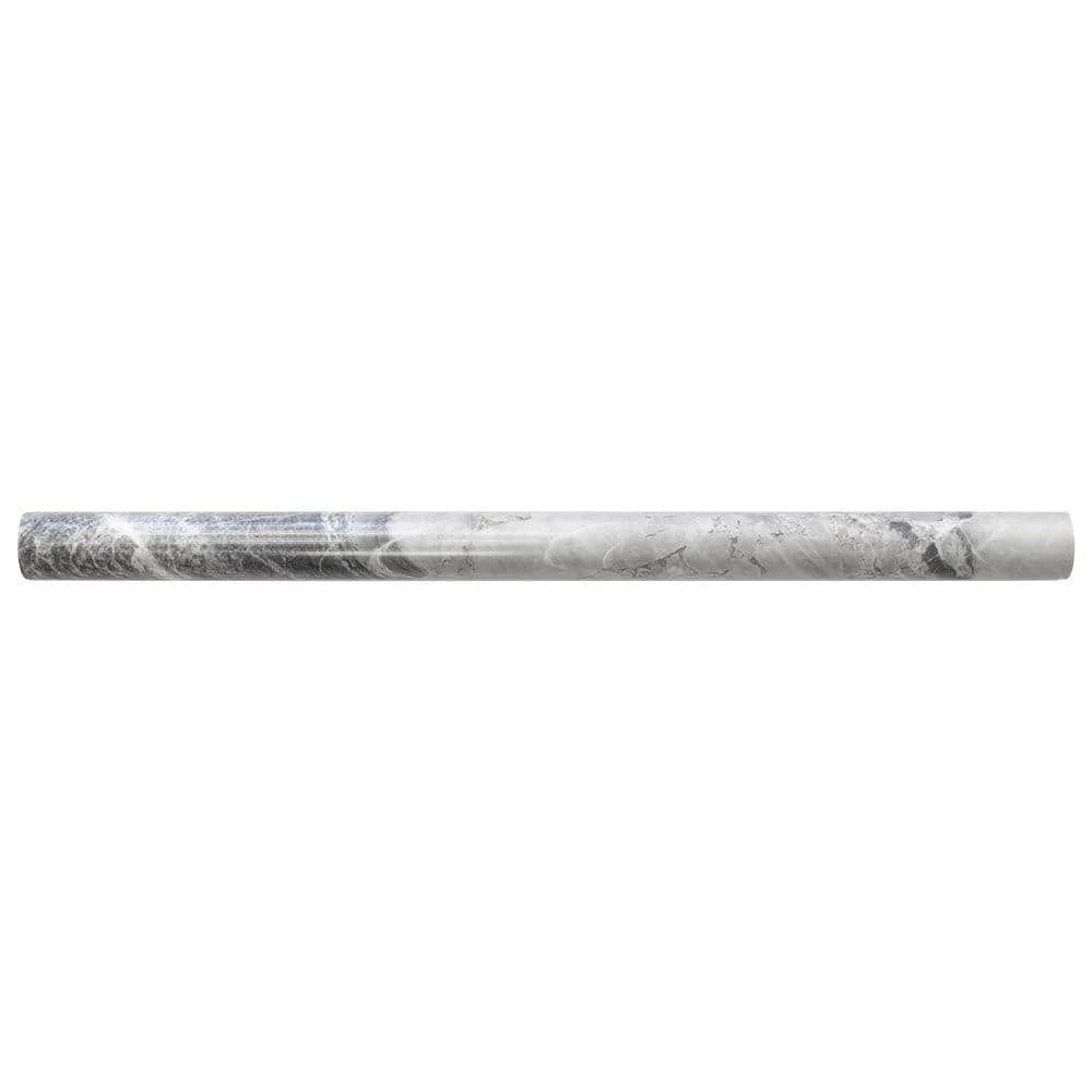 Tundra Grey .75 in. x 11.875 in. Marble Wall Pencil Tile (1 Linear Foot) by Jeffrey Court 3 Tundra Grey .75 in. x 11.875 in. Marble Wall Pencil Tile (1 Linear Foot) by Jeffrey Court